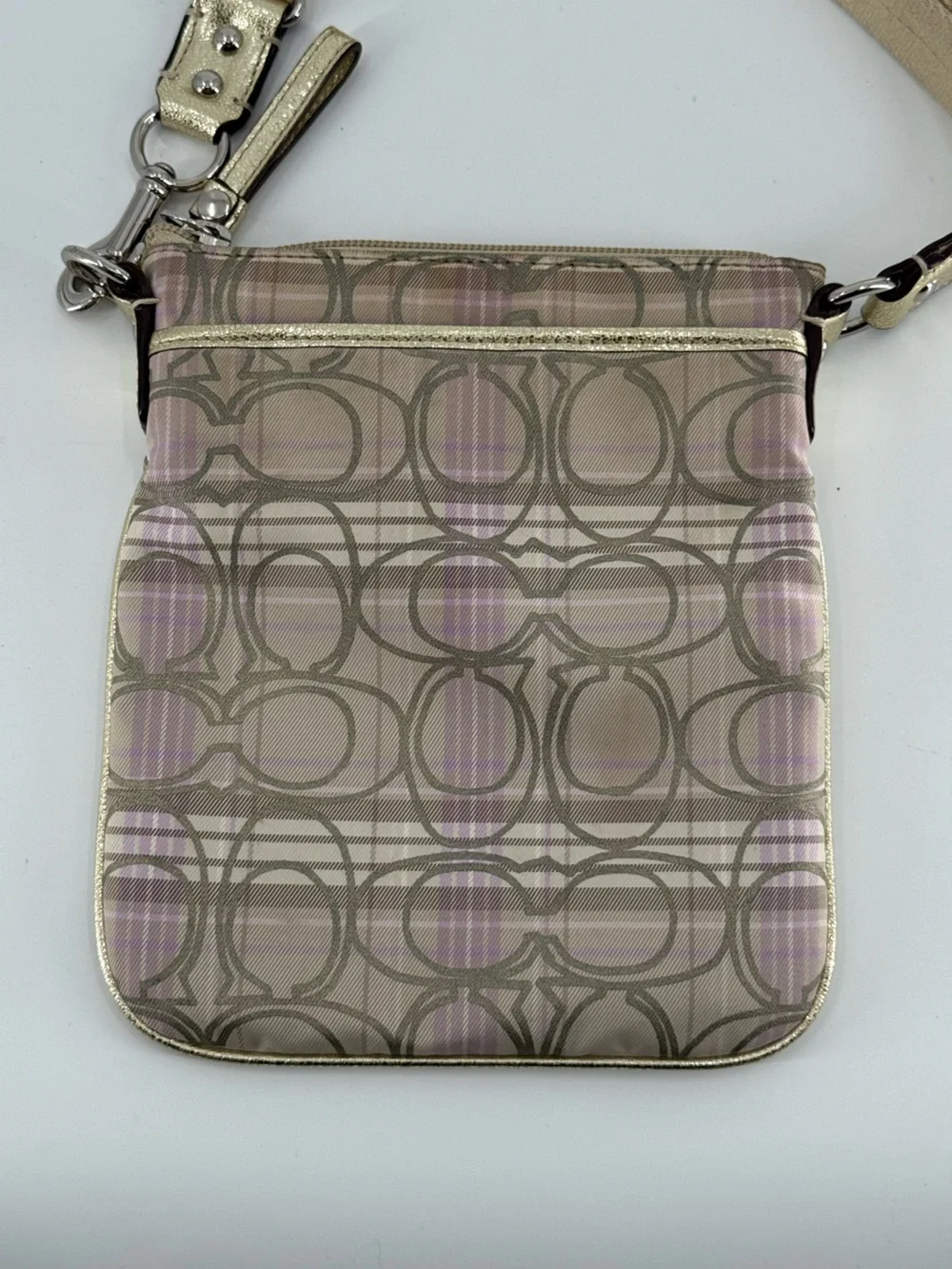 Coach Canvas Crossbody Plaid